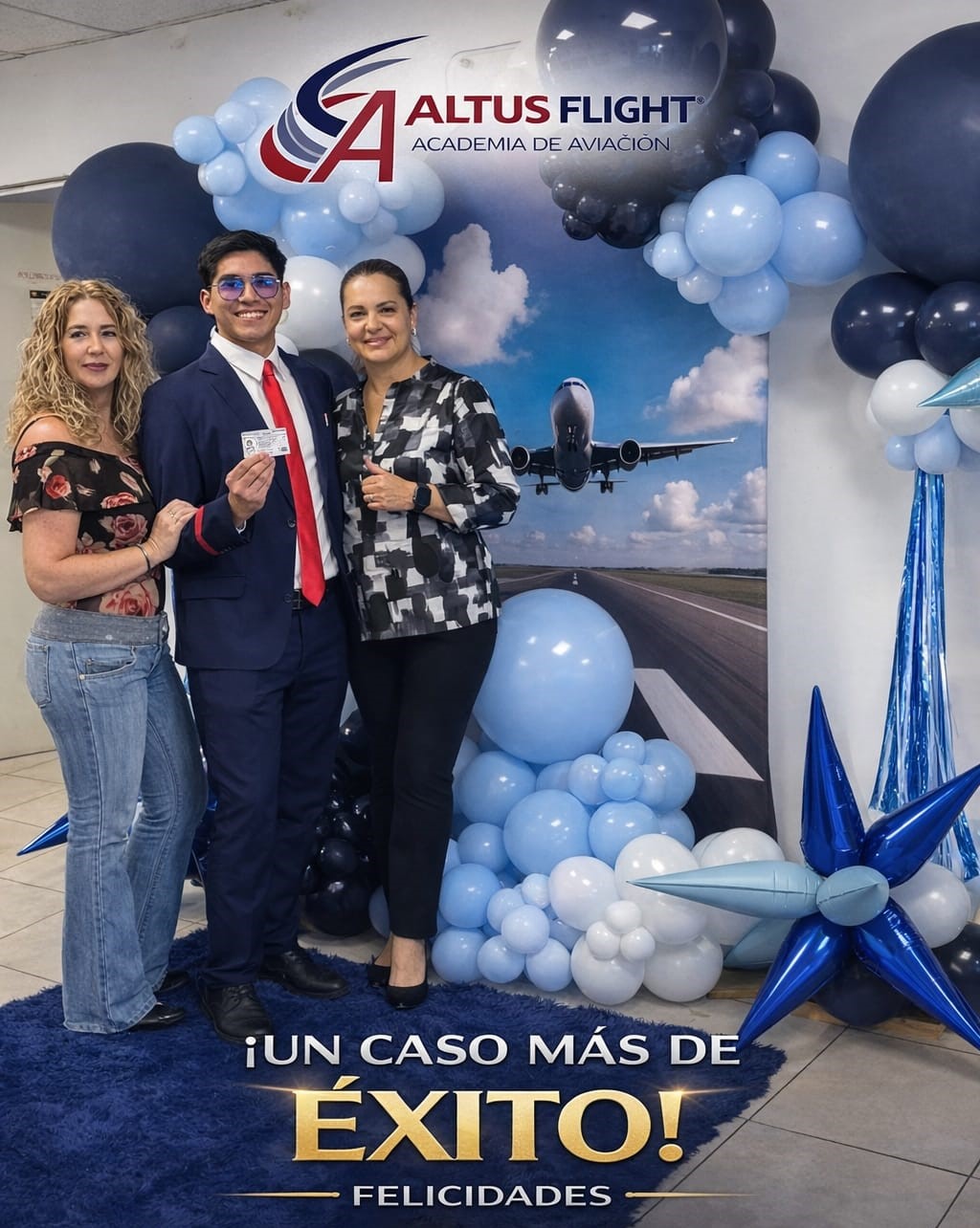 Caso de éxito - alumno piloto graduado de Altus Flight